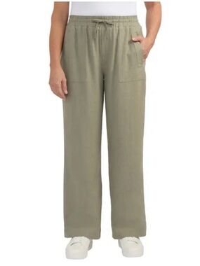 Frank & Oak linen Blend kaki pant size L